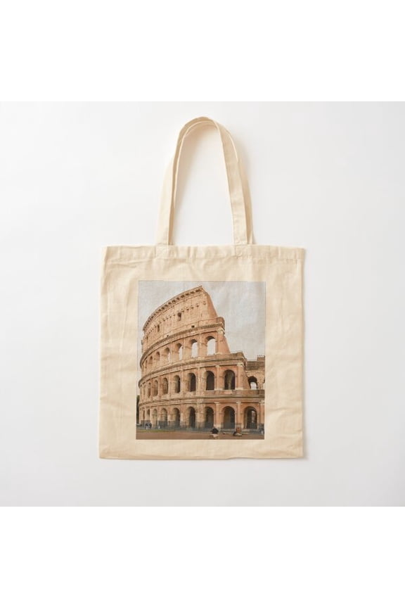 Roma, Rome Travel Canvas Tote Bags, Reusable Shopping Bag