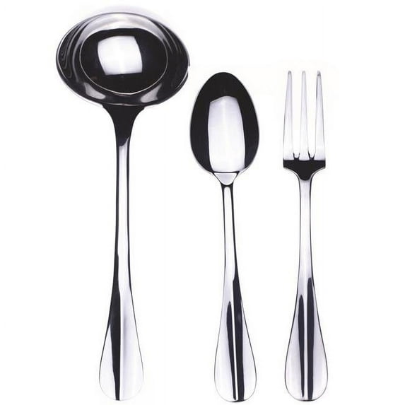 Roma Serving Set Fork Spoon & Ladle - 3 Piece