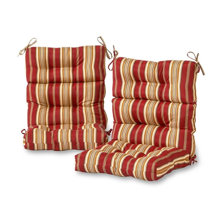 Greendale Home Fashions Roma Stripe Outdoor High Back Patio Greendale Home Fashions Roma Stripe Outdoor High Back Patio