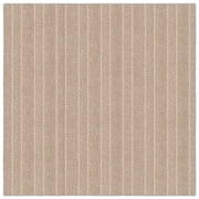 Roma Stripe Rib Beige Residential 24 in. x 24 in. Peel and Stick Carpet Tile Square 60 Sq. ft. 15 Tiles Per Box