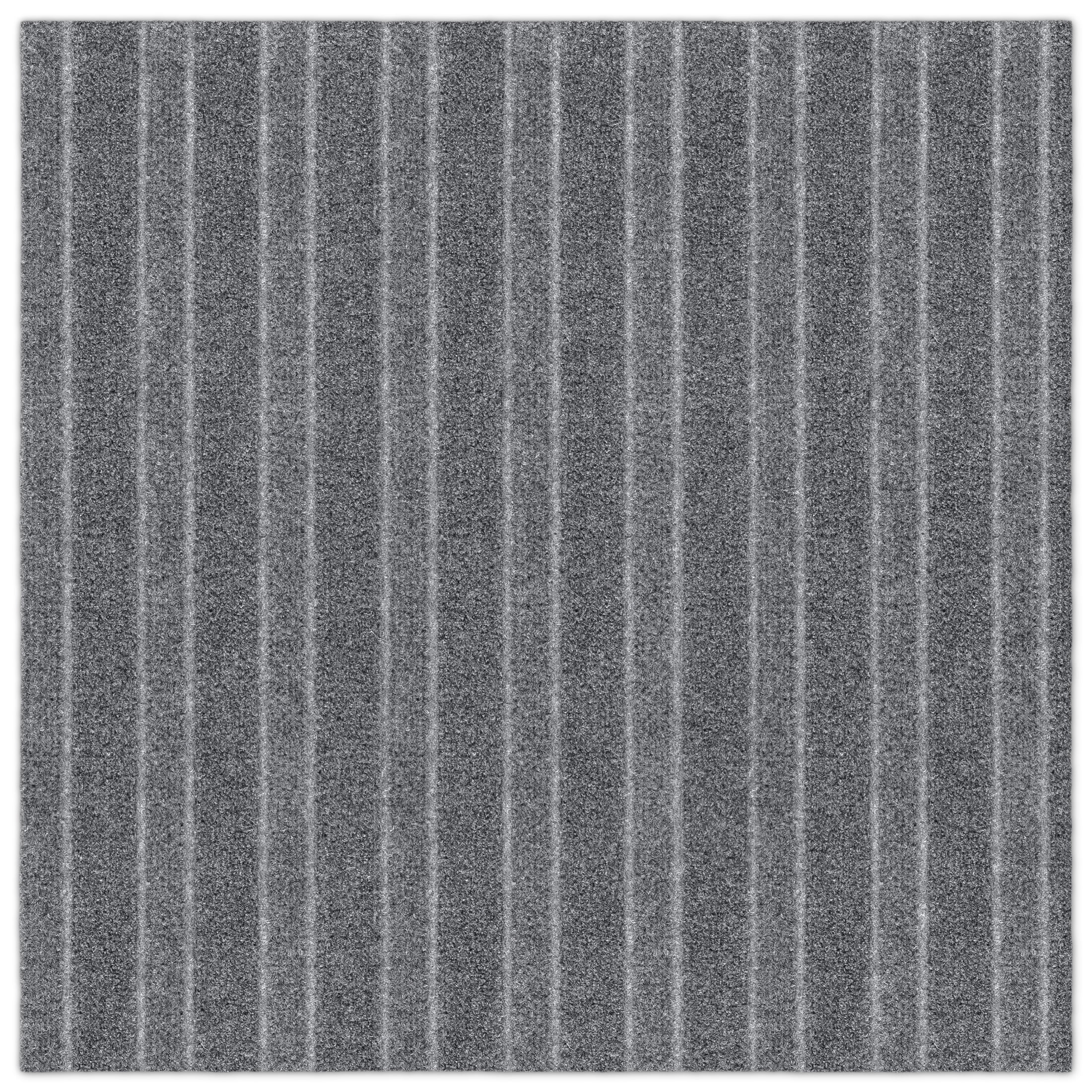 Roma Stripe Rib Gray Residential 24 in. x 24 in. Peel and Stick Carpet Tile Square 60 Sq. ft. 15 Tiles Per Box