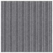 Roma Stripe Rib Gray Residential 24 in. x 24 in. Peel and Stick Carpet Tile Square 60 Sq. ft. 15 Tiles Per Box
