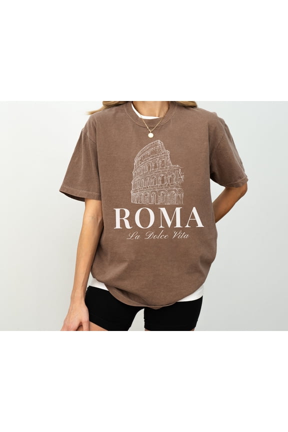 Roma T-Shirt Rome, Italy Coliseum Tee Gift for Her, Him, Traveler, Italian Enthusiast, Ita