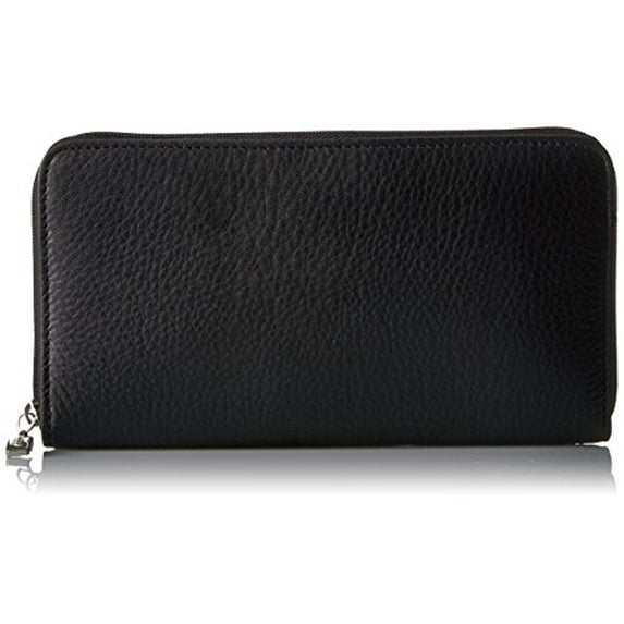 Roma Zip-Around Organizer Clutch, Black