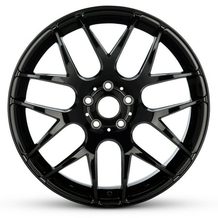 Romac Radium 19 Inch, 5 x 112 Bolt Pattern, 45 mm Offset, 73.1 mm Hub - Gloss Black Alloy Rim