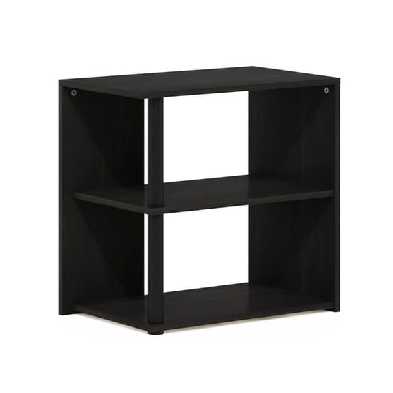 Romain 2-Tier End Table, Espresso & Black