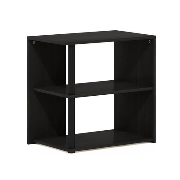 Romain 2-Tier End Table, Espresso & Black