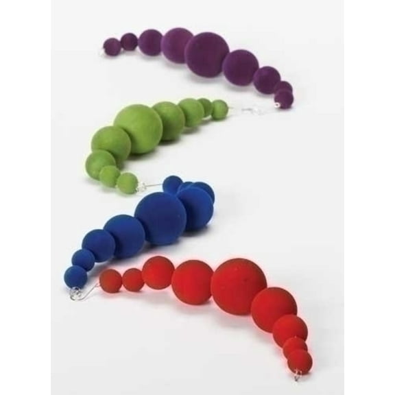 Roman 10" Merry Holidaze Velveteen Ball Swag Christmas Ornament - Purple