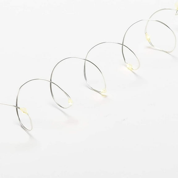 Roman 100L USB WARM WHITE LED SILVER WIRE 10 FUNCTION 8/16 TIMER