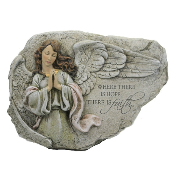 Roman 11" Joseph's Studio Praying Angel with Inspirational Quote Religious Outdoor Garden Statue