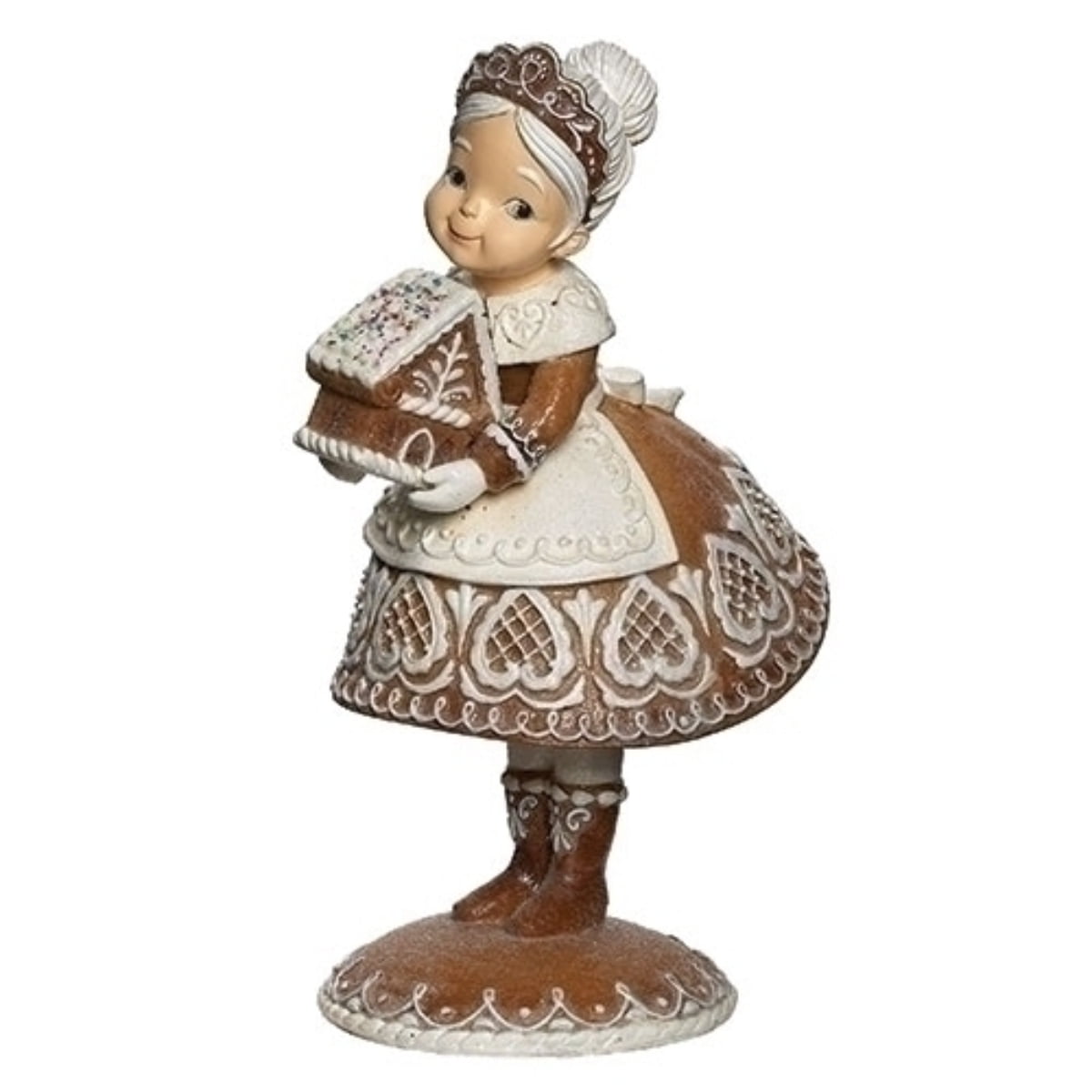 Roman 13.25" Mrs Claus Gingerbread Christmas Tabletop Figurine