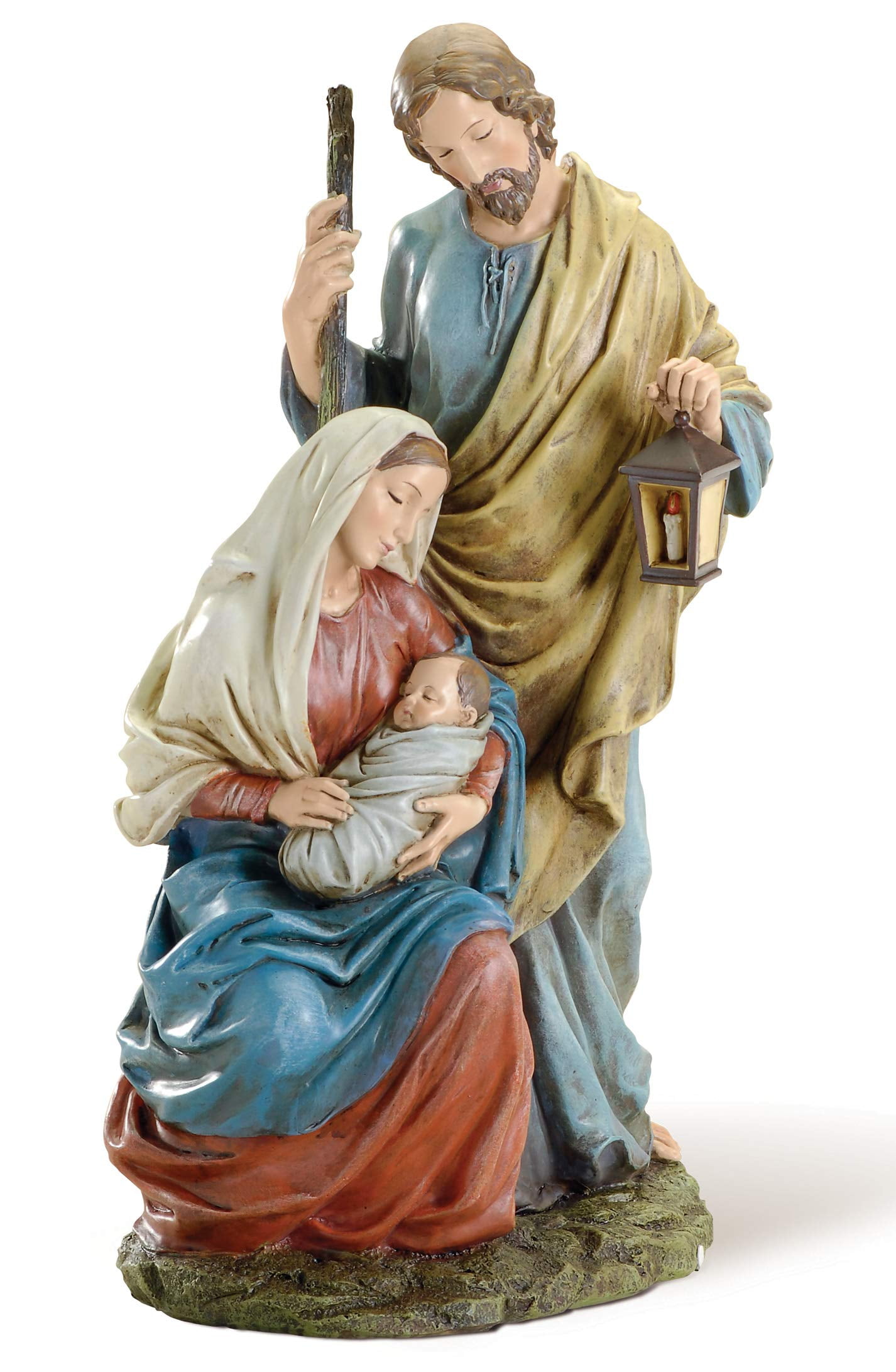 Hand-Painted Holy Family Nativity Scene Tabletop Figure