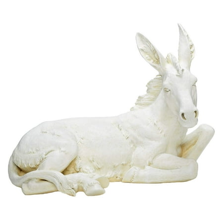 27" Ivory Nativity Donkey Figurine
