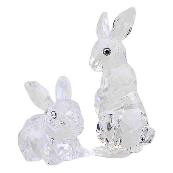 Roman 3.25In Bunny Rabbit Set, Acrylic, Rabbit Easter Spring 18006