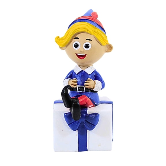 Roman 3.75In Rudolph Lighted Figurine, Resin, Red Nose Reindeer 137993 Hermie
