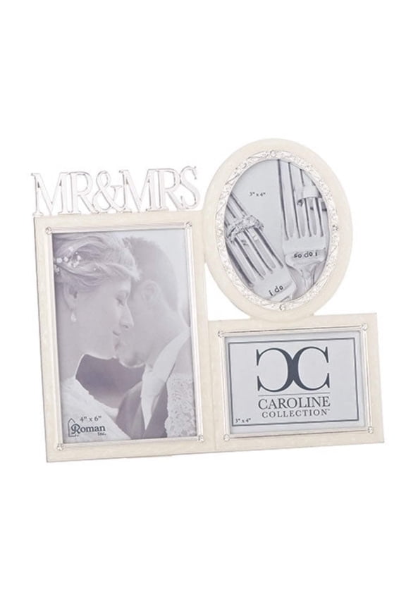 3-Photo MR MRS Photo Frame Caroline Collection