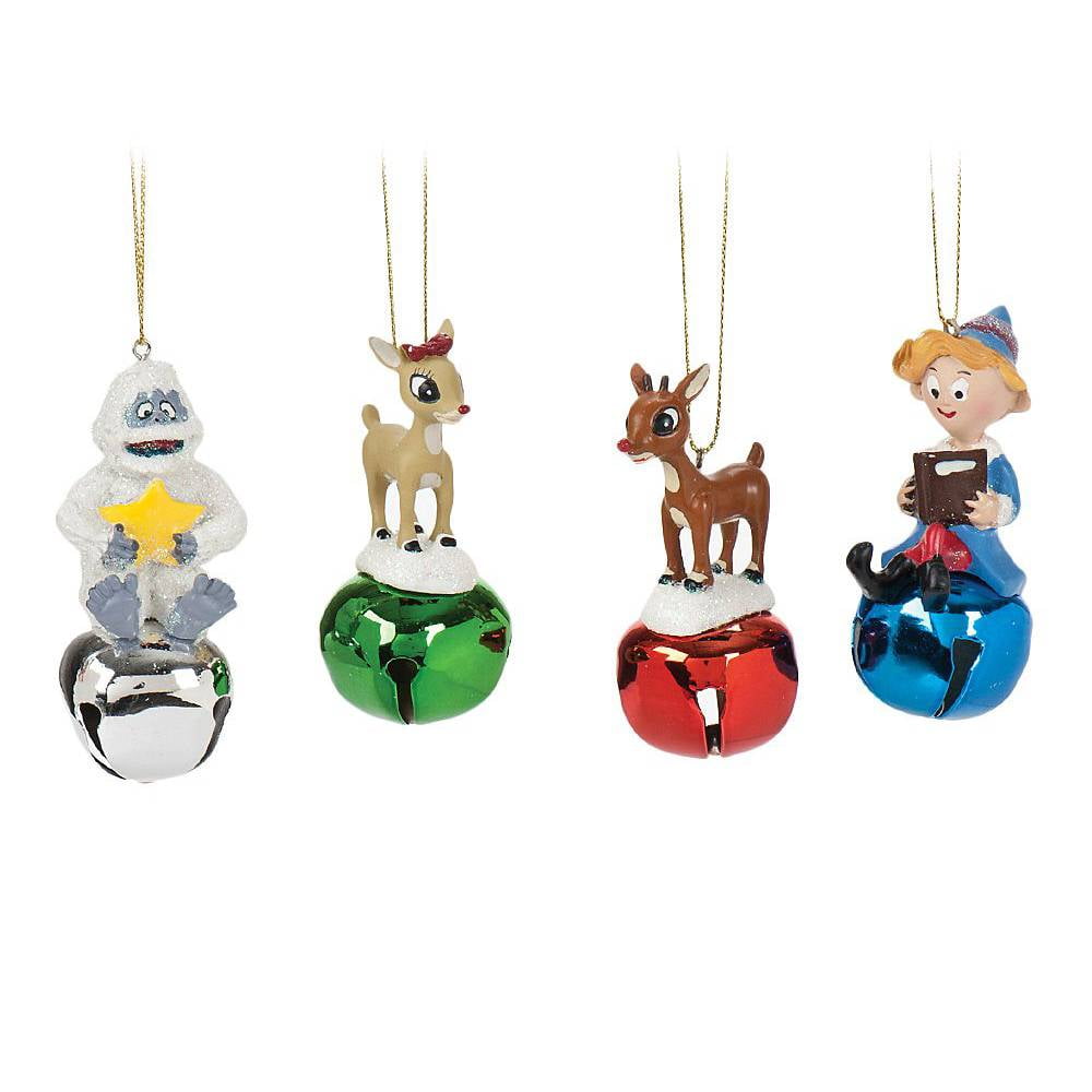 Roman 39114 St. Rudolph and Friends Jingle Buddies Set of 4, 3.2inch