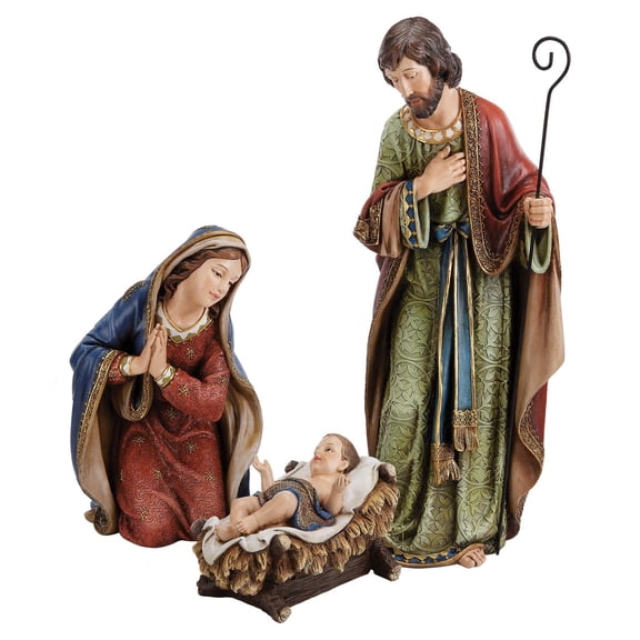 Roman - 3PC ST 22"ADORNED HOLY FAMLY