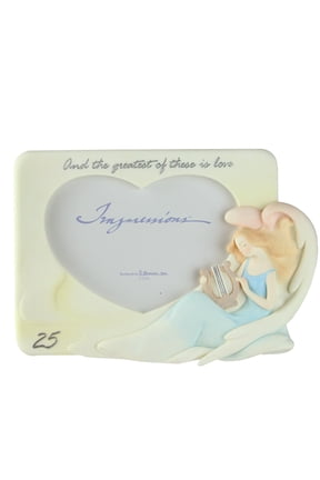 4" x 6" Wedding 25th Anniversary Photo Picture Frame - Silver