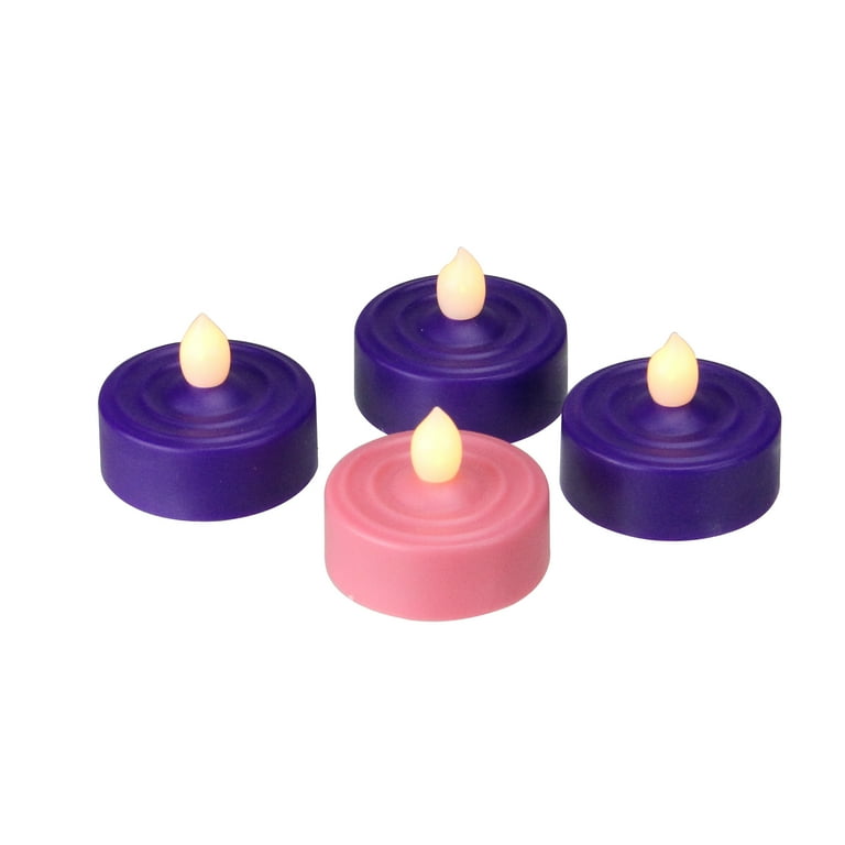 Roman 4ct LED Lighted Christmas Tea Light Candle Set 1.25
