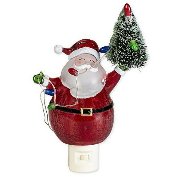 Roman 54194 - 6.5" Santa with Tree LED Night Light (6.5"santa nightlt w/xmas tree)