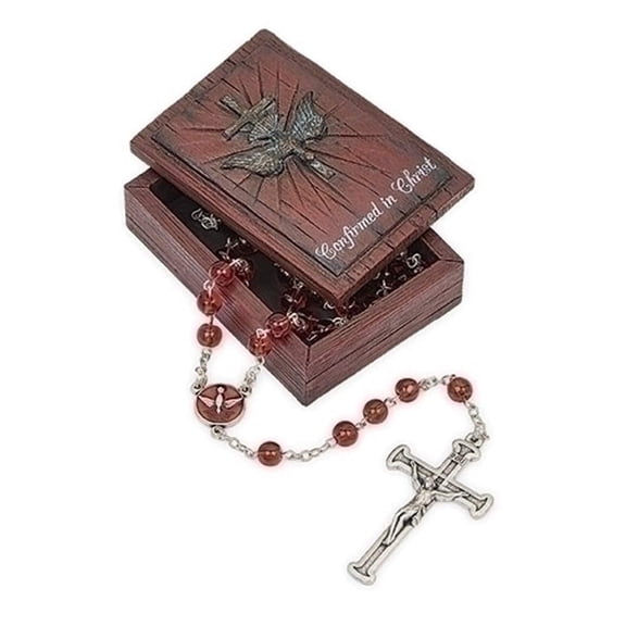 Roman 602069 Joseph Studio Distressed Confirmation Keepsake Box, 2-inch Height, Resin
