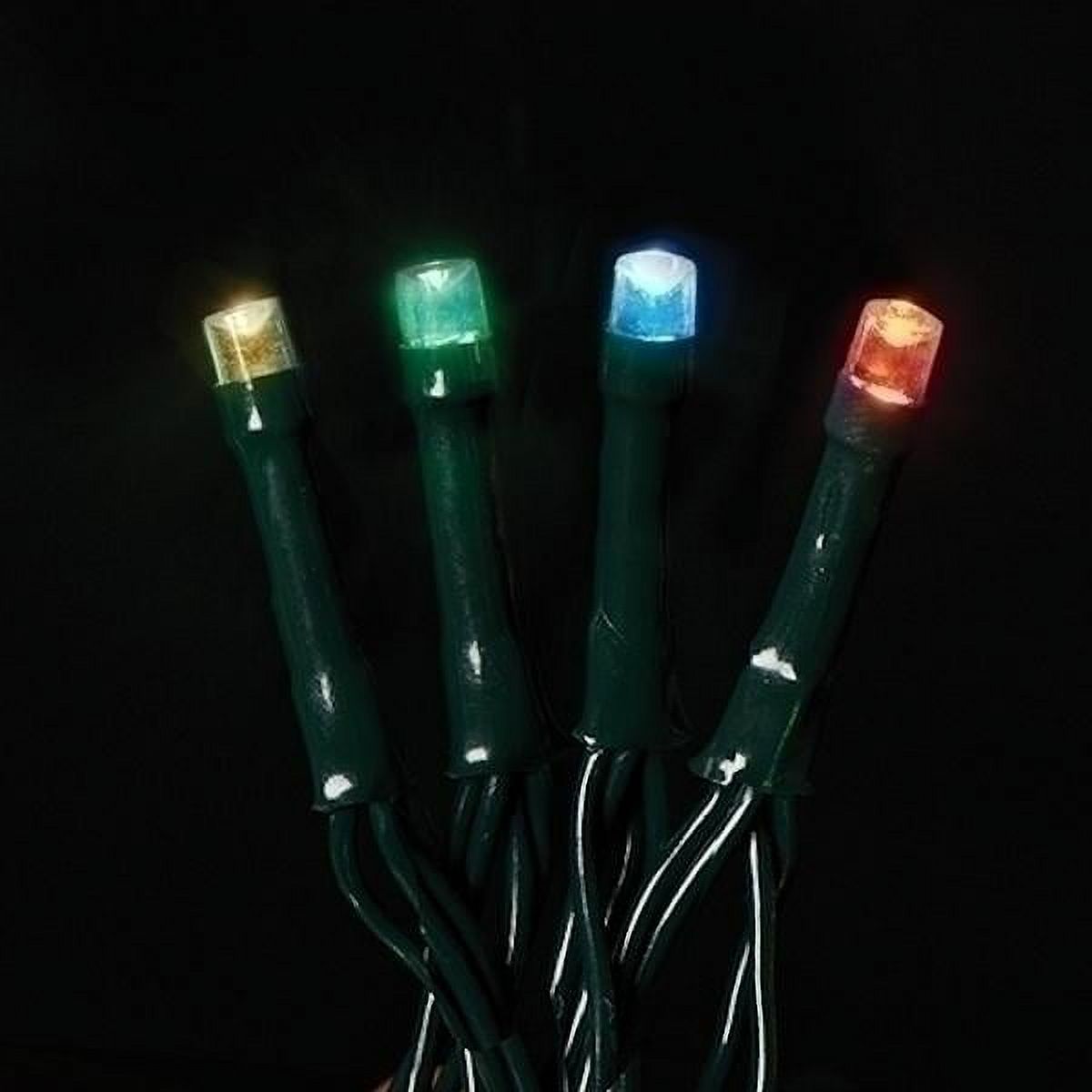 Roman 63334 - 52' 200 Light USB Powered Multi-Color Micro LED Christmas Light String Set 3" Spacing with Timer - image 1 of 2