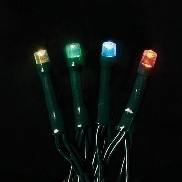 Roman 63334 - 52' 200 Light USB Powered Multi-Color Micro LED Christmas Light String Set 3" Spacing with Timer