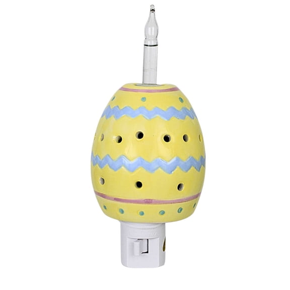 Roman 7.00In Easter Egg Bubble Nightlight, Ceramic, Safety Holiday 160440