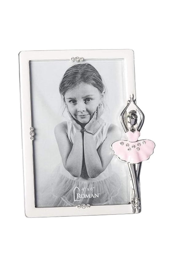7.75"H WHITE BALLET FRAME HOLDS 4X6