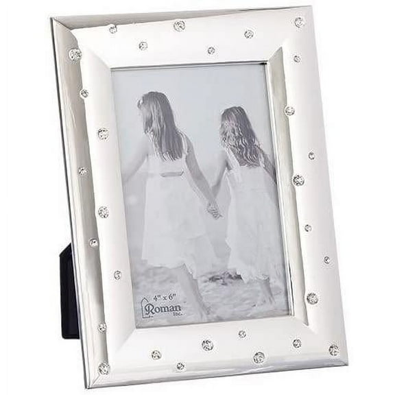 Roman - 7" H Silver Confetti Frame Holds 4X6