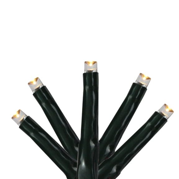 750 White LED USB Wide Angle Multi-Function Christmas Lights - 62' Green Wire