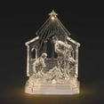 thumbnail image 1 of Roman 8" LED Lighted Holy Family with Stable Christmas Tabletop Figurine, 1 of 1
