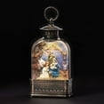 thumbnail image 1 of Roman 9.5" LED Lighted Angel with Holy Family Christmas Snow Globe Lantern, 1 of 3