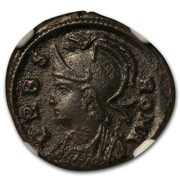 Roman AE3/4 Bi Nummus Constantinian (330-340 AD) Ch XF NGC