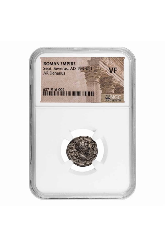Roman AR Denarius Sept. Severus (193-211 AD) VF NGC (Random Coin)