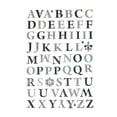 thumbnail image 1 of Roman Alphabet Letter Foil Stickers, 5/8-Inch, 62-Count, Silver, 1 of 1