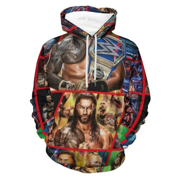 Roman And Reigns 1 Hoodies 3D Print Lightweight Pullover Hoodie Casual Hooded Sweatshirts with Pocket For Men Women