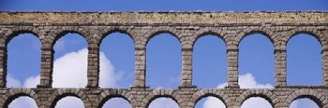 Roman Aqueduct Segovia Spain Canvas Art - Panoramic Images (18 x 6)