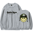 thumbnail image 1 of Roman Atwood Smile More Crewneck Sweatshirt Merch Casual Sweatshirt Unisex Clothing, 1 of 2