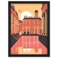 thumbnail image 1 of Roman Baths Georgian Architecture Illustration Artwork Framed Wall Art Print A4, 1 of 4