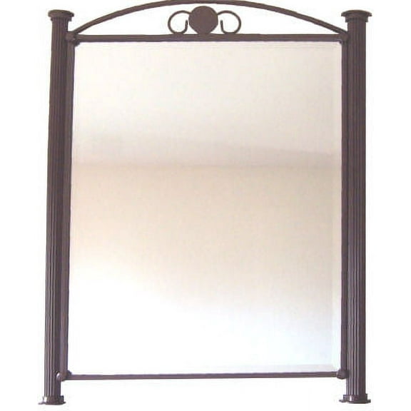 Roman Beveled Wrought Iron Mirror