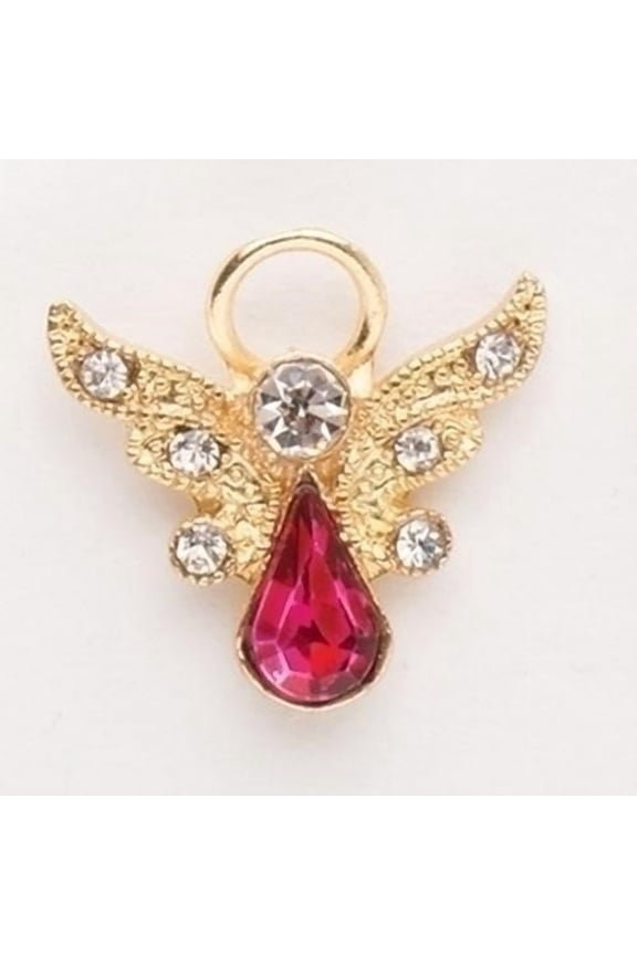 Birthstone Angel Pin October Opal