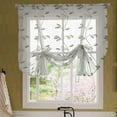 thumbnail image 1 of Roman Blind Blackout Window Shades,Wear Rod Style Embroidered Leaf Curtains for Windows,Doors,French Doors Kitchen Windows,Bedrooms,Pubs (23.6x47.2"), 1 of 12