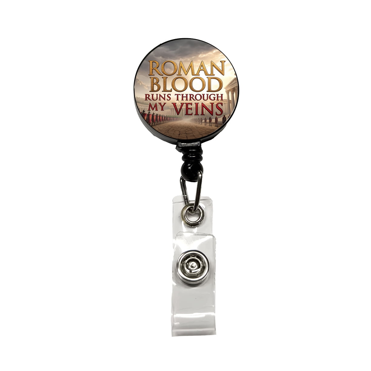 Roman Blood Runs Through My Veins Italian Legions Retractable Reel ID ...