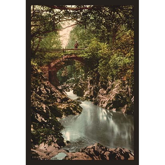 Roman Bridge, Wales- Fine Art Canvas Print (20" x 30")