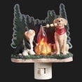 thumbnail image 1 of Roman Camping Dogs Sherri Buck Baldwin Nightlight, 5.25-inch Height, Polyresin, Room Lighting Decoration, 1 of 1