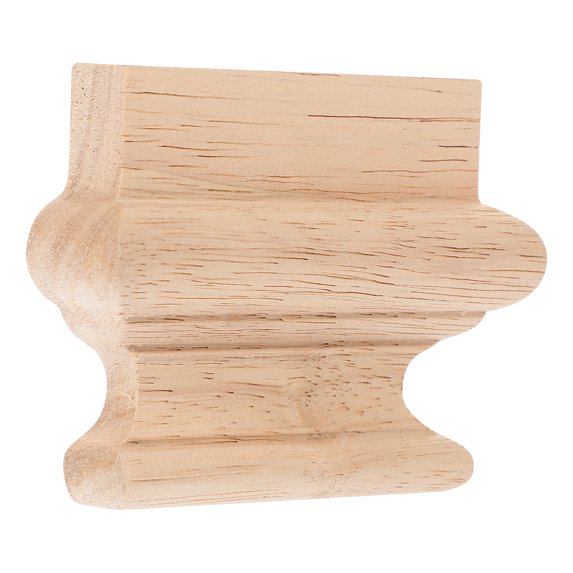 Wood Applique Decoration with European Design for Home Accents Light Brown 7 5 Inch