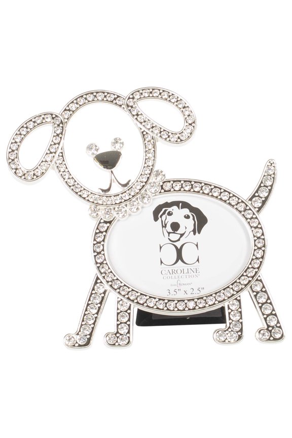 Caroline Collection 5.5"H Princess Dog Outline Frame, Holds 3.5" x 2.5" Photo