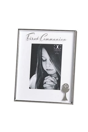 Caroline Collection Communion Floating Picture Frame, Holds 4 x 6 inches Photo, 8.5-inch Height, Home Decor